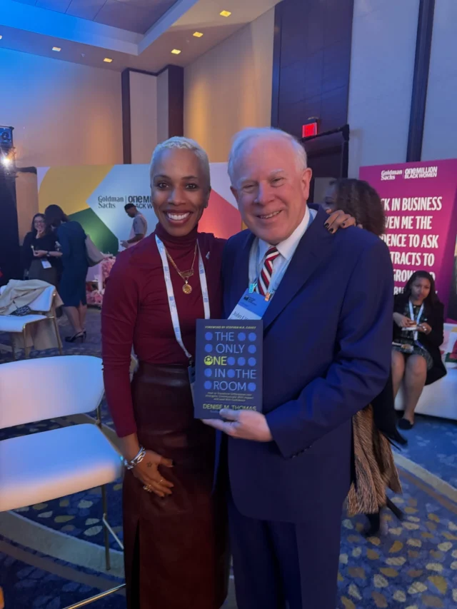 The world’s changemakers are holding this book — are you ready to hold yours?

To present The Only One in the Room to John F.W. Rogers, Executive Vice President and Chairman of the Goldman Sachs Foundation, was a full-circle moment.

A leader dedicated to strengthening small businesses, elevating underrepresented voices, and shaping the future of entrepreneurship.
When influence meets intention, the result is legacy.

#10KSB #10KSBSummit #JohnFWRogers #GoldmanSachs #ECCBookLaunch #RealCommCoach #LeadershipImpact #TheOnlyOneInTheRoom #BlackInBusiness