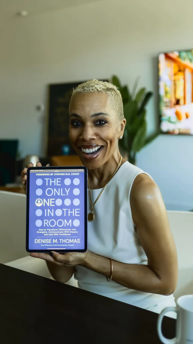 How do you actually start your day before walking into those corporate doors…
Before leading that meeting, making that hard decision, or stepping into that conversation you’ve been avoiding?

Is it with clarity?
With intention?
Or with doubt chasing your every move?

🛑 Here’s the truth: Leadership starts before the room ever sees you.
It starts in your mindset, your self-talk, and your willingness to lead yourself first.

💭 Before every high-stakes moment, ask yourself:
What energy am I bringing in — and is it aligned with the outcome I want?

📘 The Only One in the Room was written for these exact moments — to help you lead with conviction when the pressure is on, and your voice matters most.

Own your presence. Trust your voice. Lead the room.
➡️ Order your copy today at realcommcoach.com￼

#TheOnlyOneInTheRoom #LeadershipMindset #CommunicationCoach #LeadWithIntention #ExecutivePresence #CorporateLeadership #DTWisdom #DailyLeadership #ClarityBeforeConversation