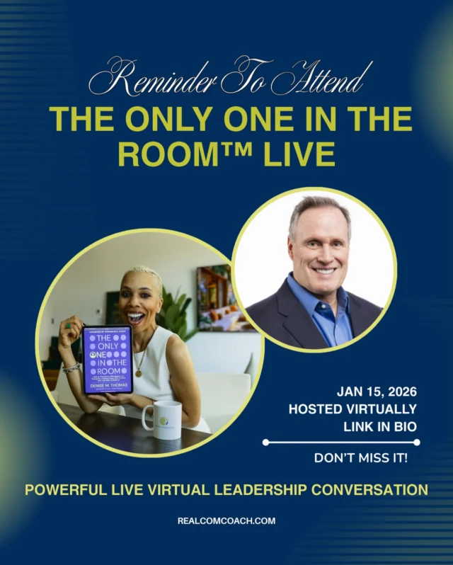 Just a reminder, you’re invited.
But don’t forget to RSVP to save your seat.

On Thursday, January 15, I’m hosting a very special virtual conversation in celebration of my bestselling book, The Only One in the Room.

I’ll be joined by Stephen M. R. Covey, author of The Speed of Trust, as we dive deep into what it means to lead with courage, clarity, and trust especially when you’re the only one in the room.

✨ This is a virtual event, but RSVP is required to attend and receive the replay.

🗓 Thursday, January 15
🕛 12 PM CST | 1 PM EST
📍Virtual — from wherever you are
🎥 Live conversation + replay available

This is for the leaders, change-makers, and those ready to own their voice and influence every room they walk into.

👉🏽Reserve your spot now in our link in bio! 

#TheOnlyOneInTheRoom #LeadershipEvent #LiveWithDenise #StephenMRCovey #VirtualLeadershipTalk