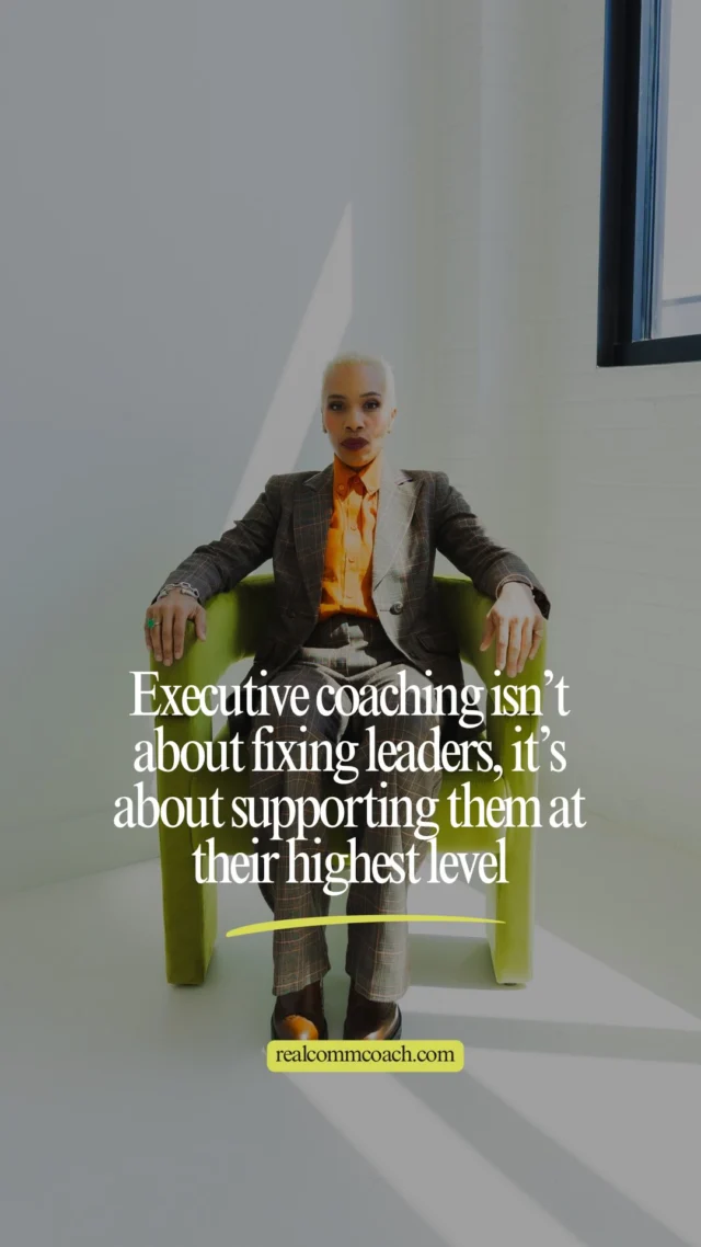 Most people think executive coaching is a rescue mission. It’s not.

The leaders I coach aren’t lost they’re already performing at a high level. They’re trusted, visible, respected… and still carrying the quiet weight of responsibility.

What they need isn’t more pressure. It’s more clarity.
More alignment.
More trusted space to think and lead intentionally.

This is the part of leadership no one talks about:
The pressure to stay sharp.
The need to remain steady when the stakes keep rising.
The truth that even high performers need support.

If you’re leading well, know this:
There’s another level waiting.
And you don’t have to reach it alone.

🧠 Elite leadership requires elite support.
💡 That’s where coaching comes in.

If this resonates with where you are or where you’re heading—let’s talk.

#ExecutiveCoaching #LeadershipSupport #EliteLeadership #DeniseMThomas #TheOnlyOneInTheRoom